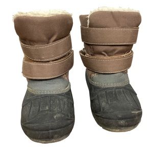 Cat & Jack Brown and Black Winter Boots